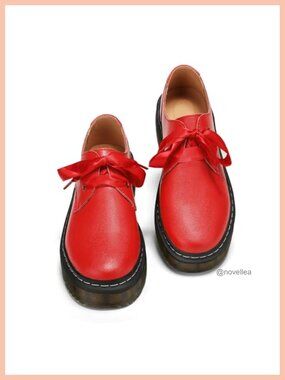 Women Lace-Up Platform Chunky Loafers Lug Sole Oxford Work Dress Shoes